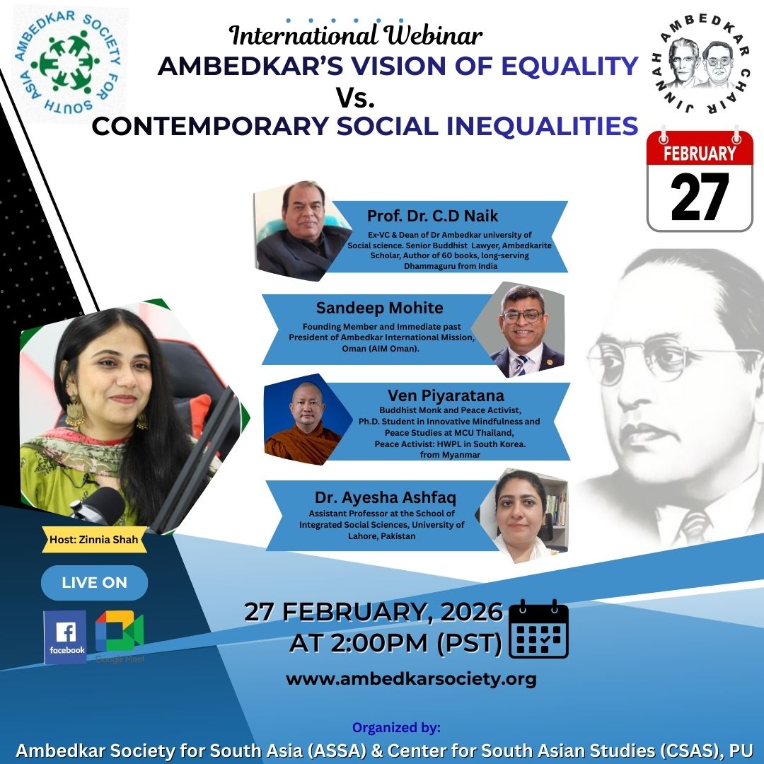 Intl. Webinar: ” Ambedkar’s Vision of Equality vs. Contemporary Social ...